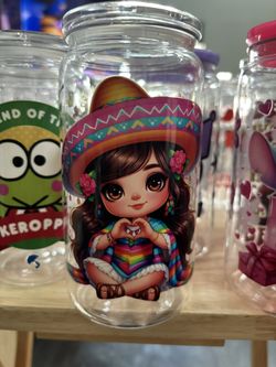 Acrylic Cups With Straw Many Designs