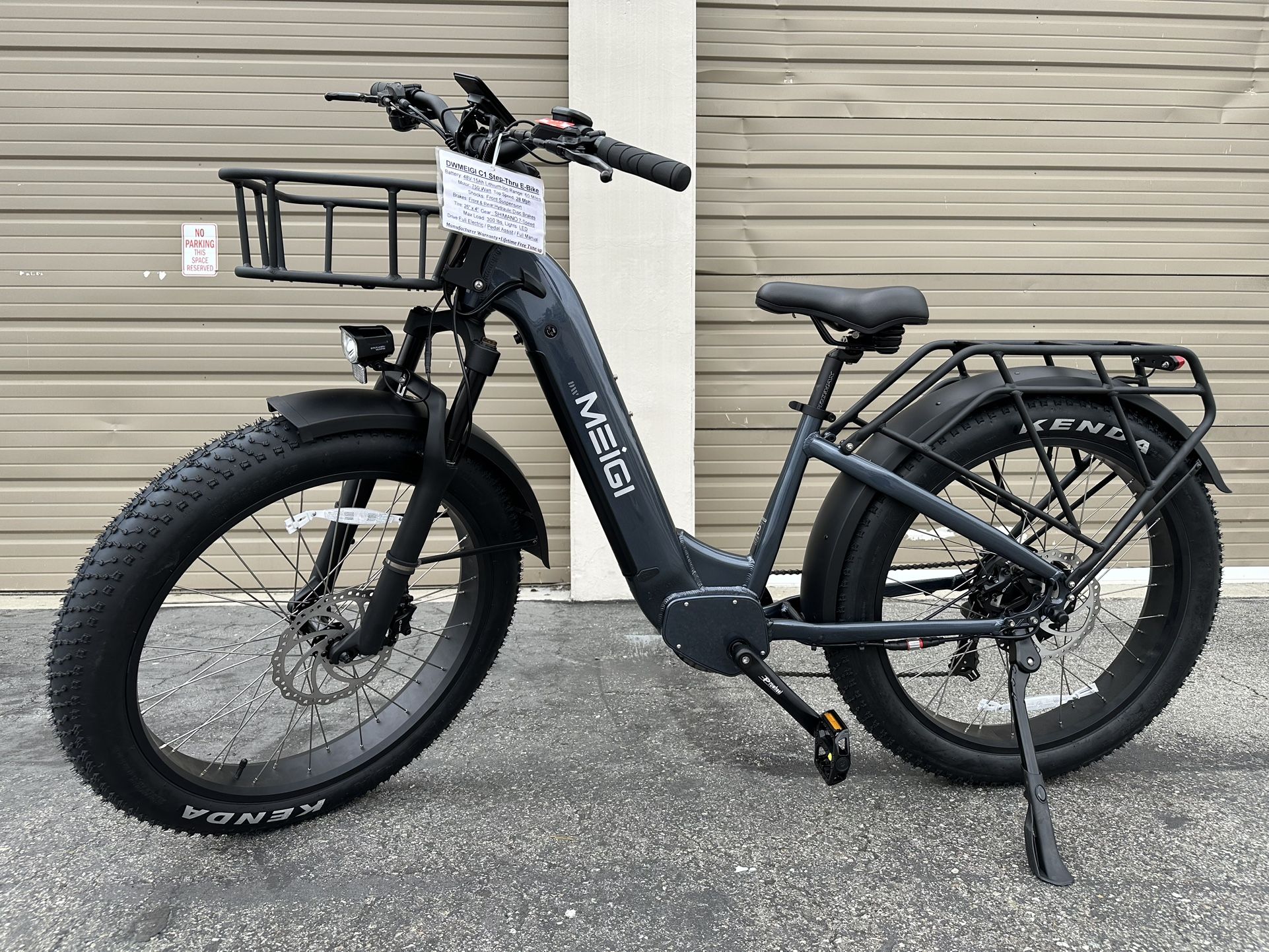 DWMEIGI C1 750 Watts Step Thru Electric Bike