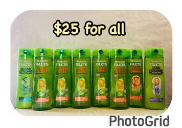Garnier Fructis Bundle, 8 shampoos for $25‼️