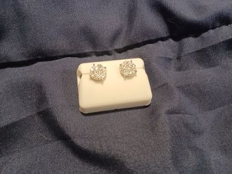 1 Carat Moissanite Honeycomb Earrings 💎 925 Sterling Silver
