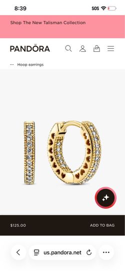New in the box pandora earrings