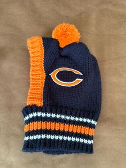 Chicago Bears Knit Pet Hat with Pom-Pom