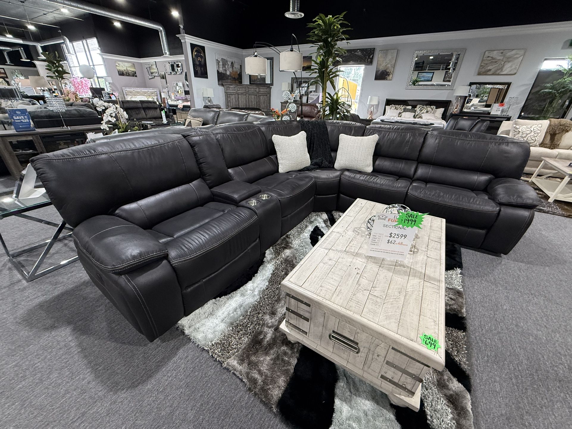 Power Recliner Sectional