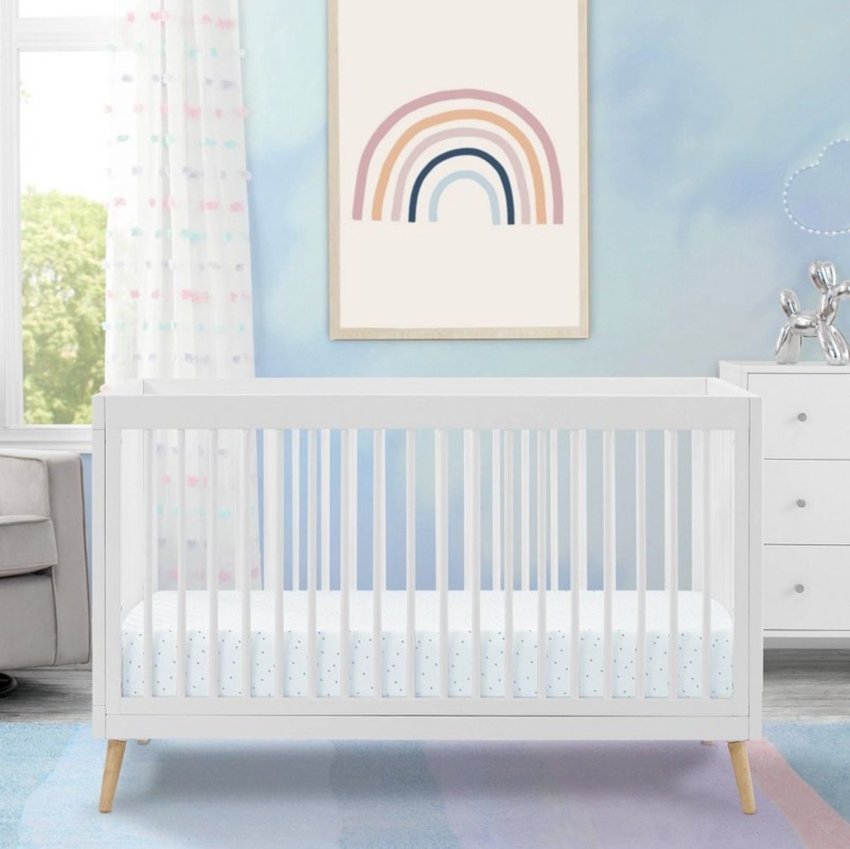 Jordan 4-in-1 Convertible Baby Crib by Delta