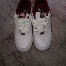 Nike Air Force 1 LV8 GS White Team Red HF0952-100