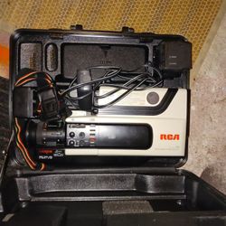 Old School Good Working R C A Video Recording Set Lots Etras In Case 20 Firm Look My Post Tons Item