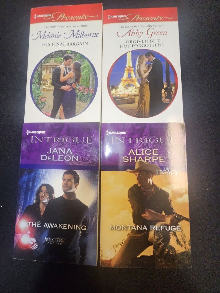 Lot Of 4 Harlequin Paperback Books