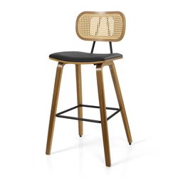 Brand New  Counter Stools (Set of 4) – Black Leather Dinning Chair 