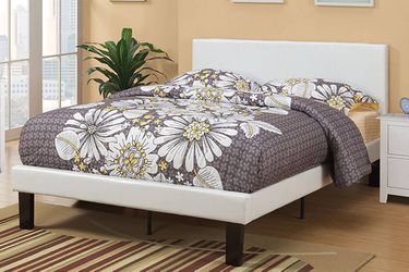 White Full size Bed frame