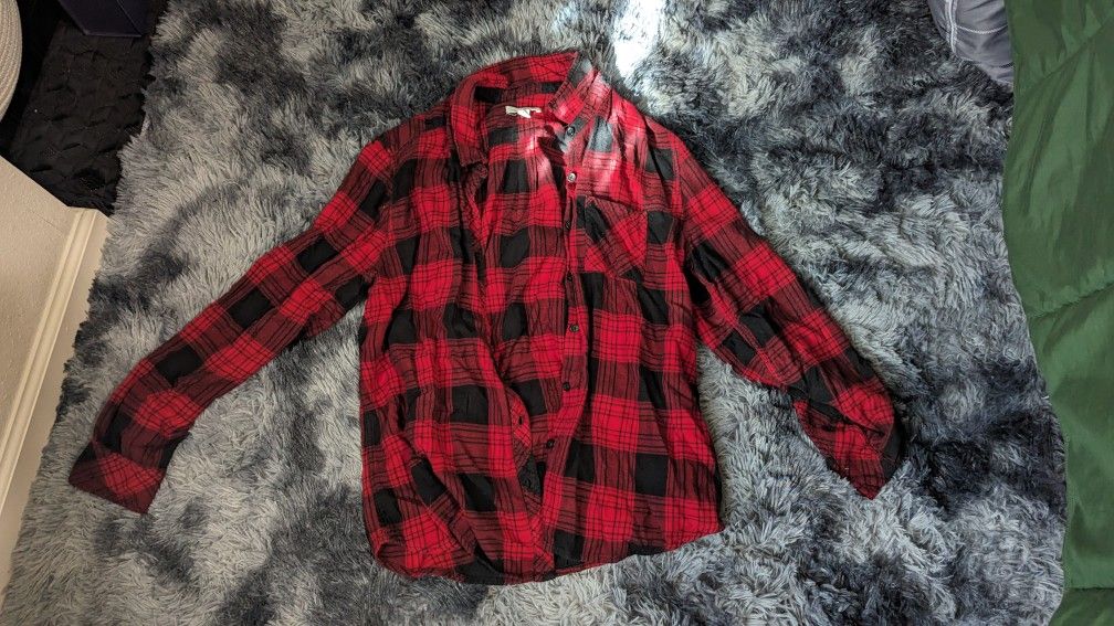 Women's Red Beachlunchlounge Flannel 