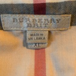 woman’s burberry dress shirt 