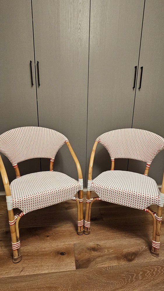 French Bistro Chairs Set Of 2 