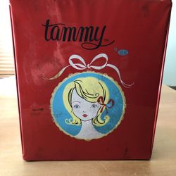 Vtg Ideal Tammy Doll Red Case - 12” X 14” X 8”