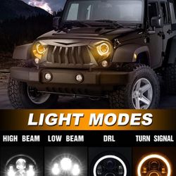 Round Halo Angel Eyes For Jeep 
