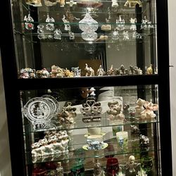 Curio cabinet - solid wood 