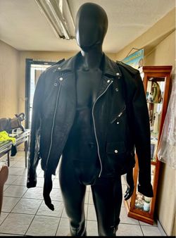 VTG Wilsons Open Road Classic Black Leather Motorcycle Moto Biker Jacket Men's M