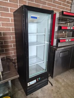 Commercual Swing Glass Door Merchandiser Refrigerator Display Cooler WORKS
