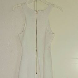 Formal Dress Ivory/Gold Sparkles Size 5