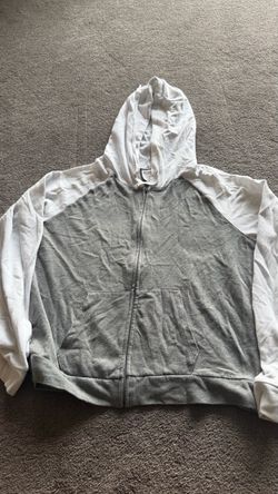 Pink :Grey and white hoodie