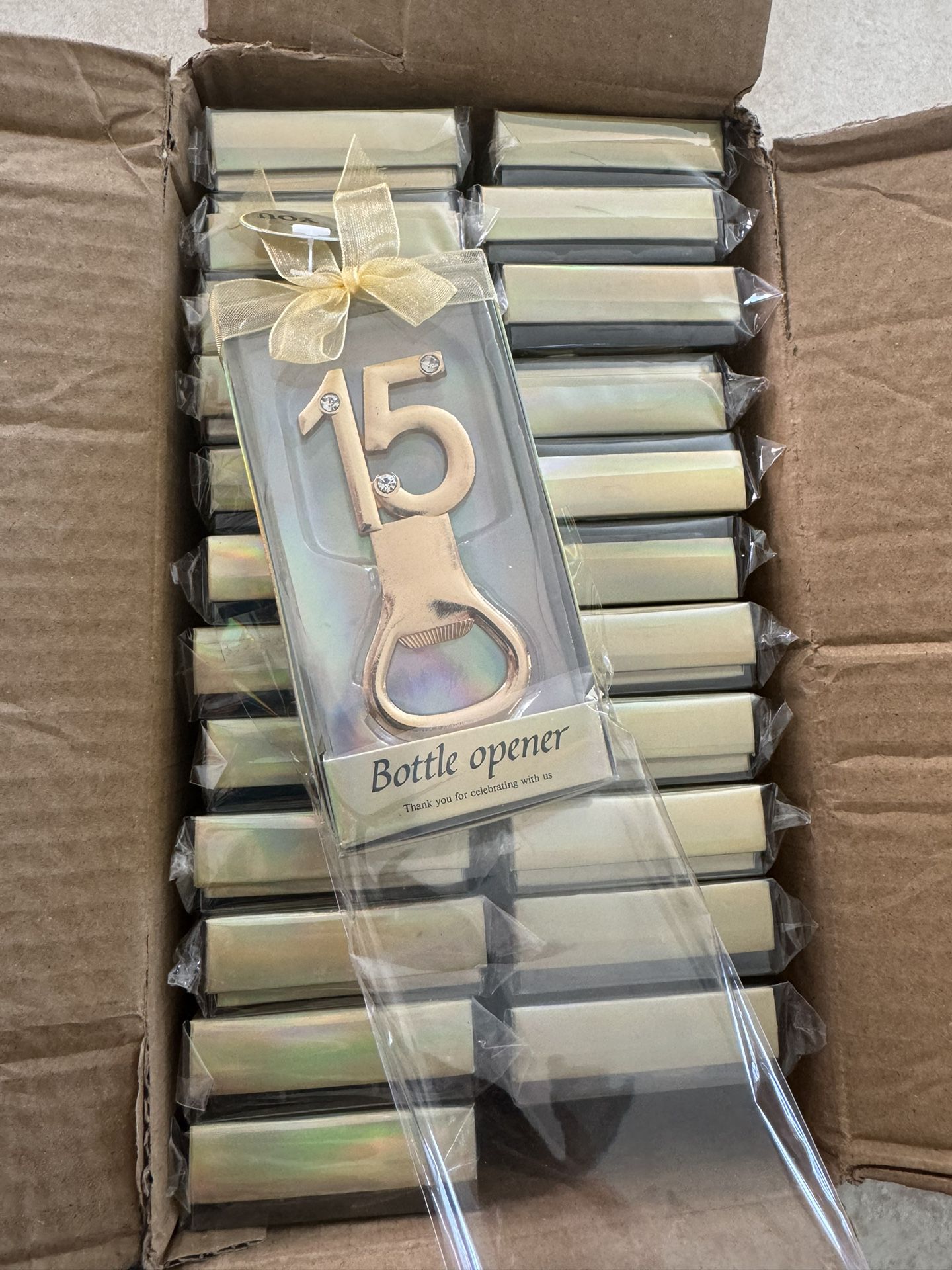 24 Pieces/Packs15 Bottle Openers for 15th Birthday Party