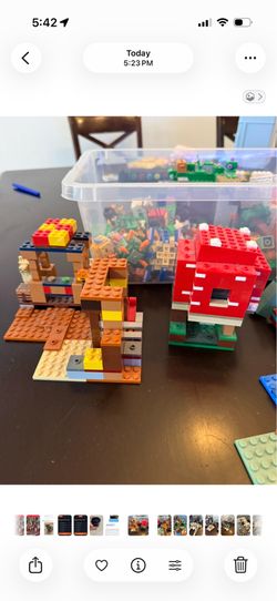 LEGO Minecraft Bulk Lot - Mushroom House + Big Builds