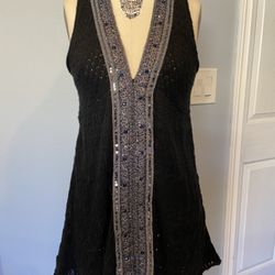 FREE PEOPLE- Black Top - Size Small