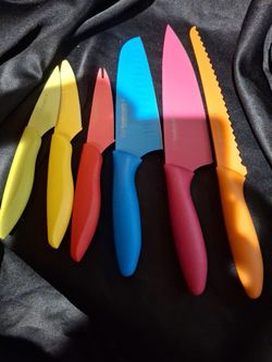 PureKomachi 2 Colorful Kitchen Knife Set