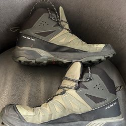 Salomon X Ultra 360 Mid GORE-TEX Waterproof Hiking Boots Olive Night - Men US 11