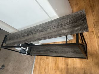 Entry Way Table/ Shelf Gray/Black