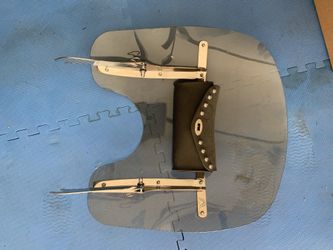 Harley Davidson front windshield with storage