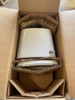 Joist 2-Piece Complete Solution 1.28 GPF Single Flush Elongated Toilet in White (Seat Included)