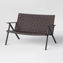 Campton Wicker Patio Loveseat without Cushion