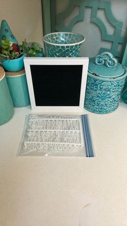 Felt changeable letter board with letters