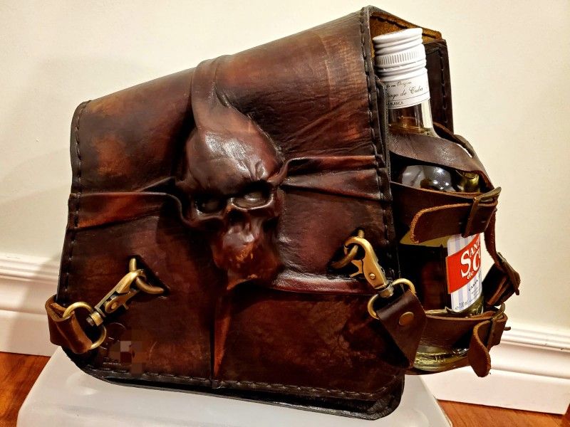 Motorcycle Bag Genuine Leather