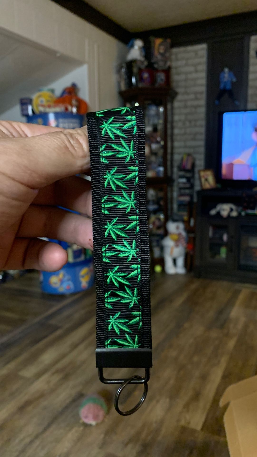 Marijuana key chain