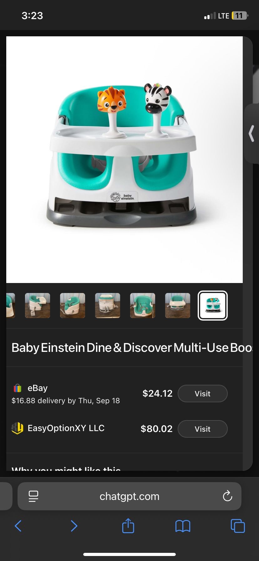 Baby Einstein Booster Seat