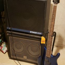 Wow  BASS GUITAR, AMP AND ADDTL  CABINET 