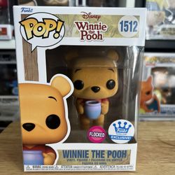 ONLY 5000 PIECES FLOCKED (FUZZY) EXCLUSIVE WINNIE POOH HONEY POT FUNKO POP #1512