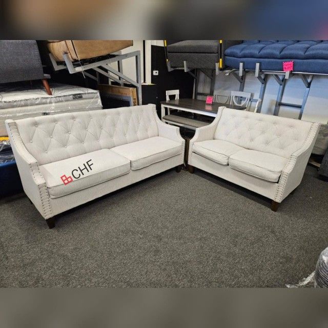 2 Piece Living Room Sofa And Loveseat Set
