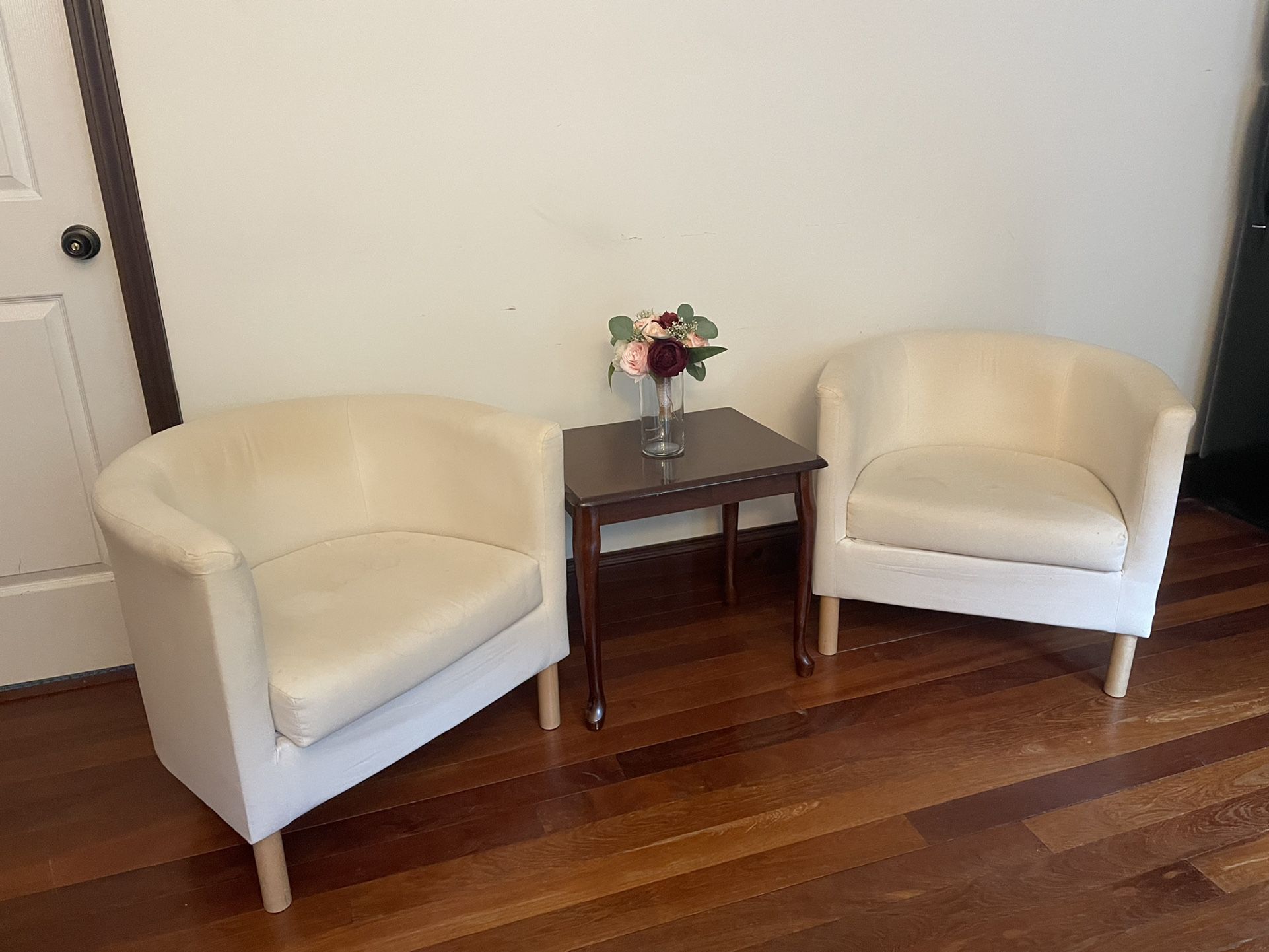 Set Of Chairs And Side Table