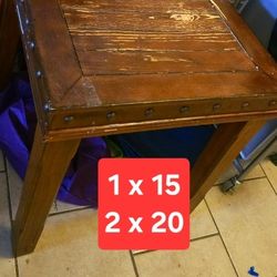 Two Wood Table (Used) Mesas De Sala