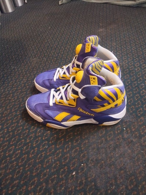 Reebok Pumps Retro Purple And Yellow
