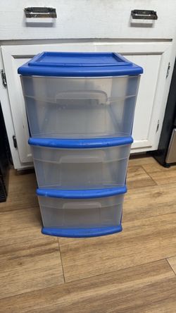 3-Drawer Plastic Storage Organizer