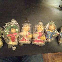 Vintage Christmas figurines,