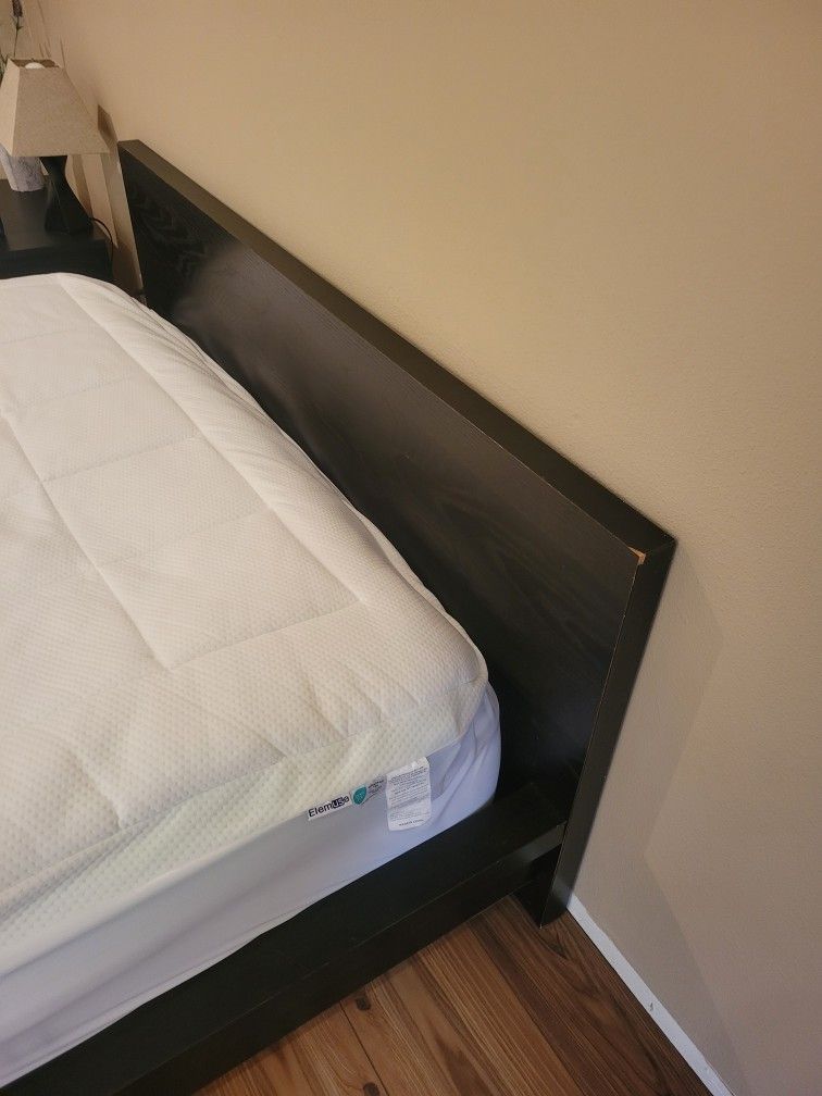 Queen, IKEA Bed frame. Black