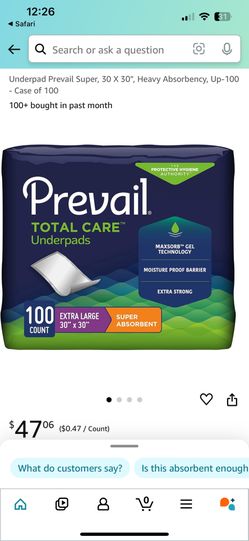 PREVAIL UNDERPADS