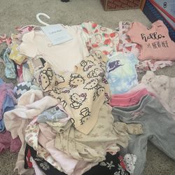 Box Of 0-6 Months Babygirl Clothes