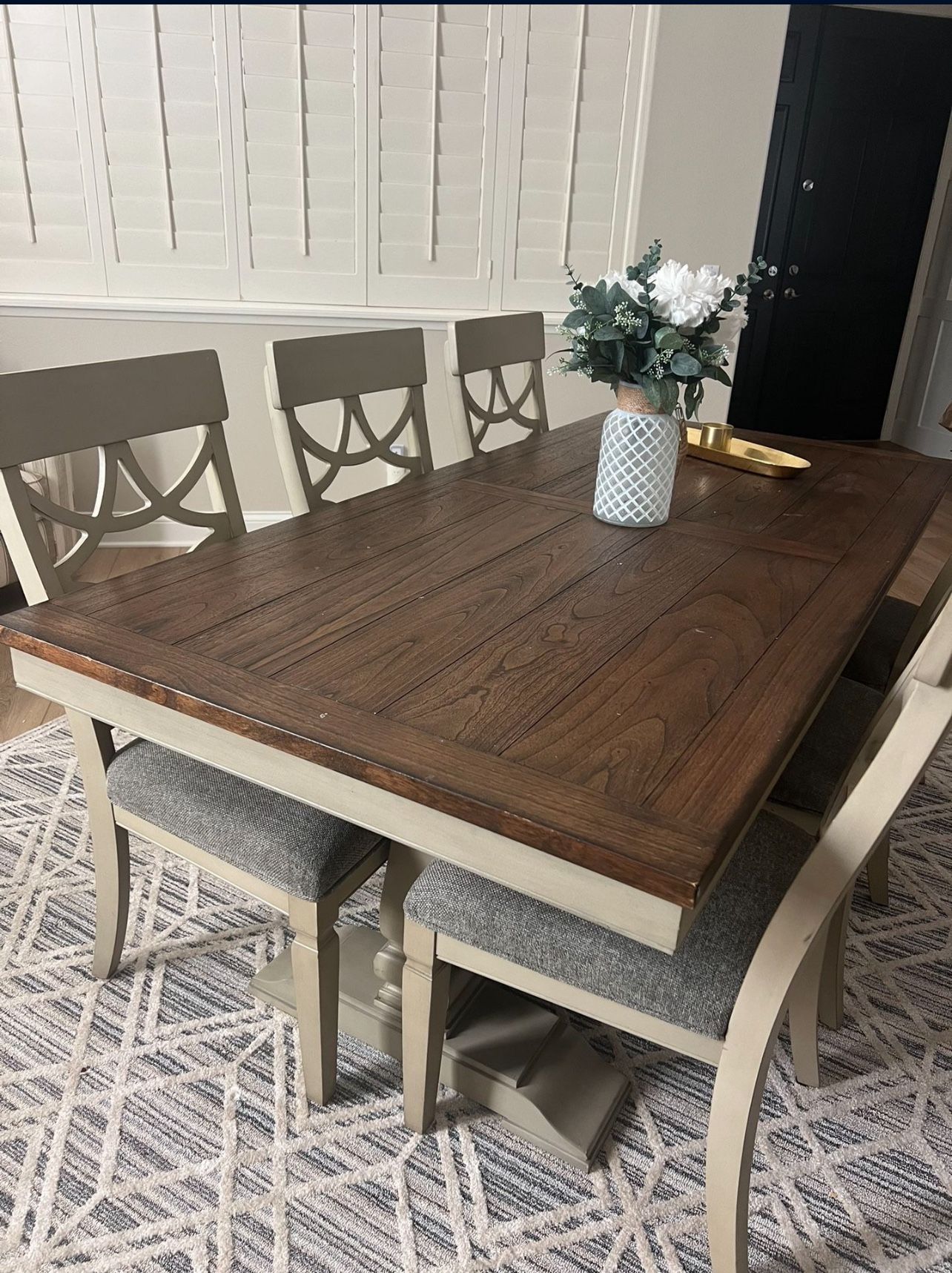 7 Piece Wood Dining Table From Costco