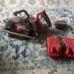 Milwaukee Cordless Skill Saw W/ Charger And One Battery 