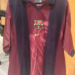 Travis Scott x Nike x FC Barcelona Retro 2000/01 Home Skeleton Jersey